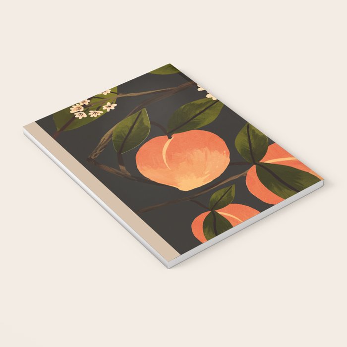 Peaches Botanical Art 1 Notebook Gallery Image 3