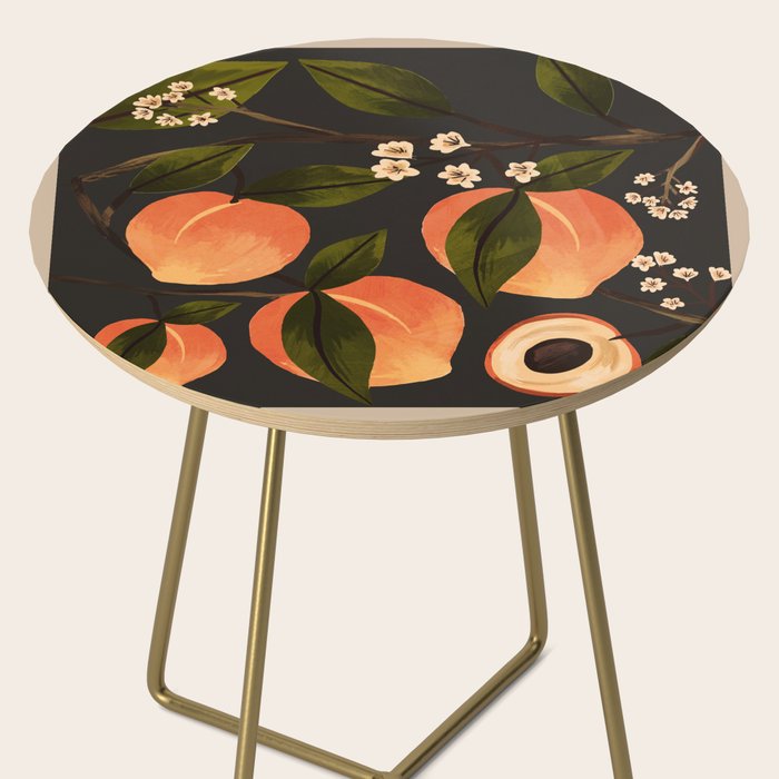 Peaches Botanical Art 1 Side Table Gallery Image 2