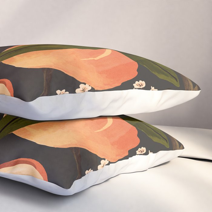 Peaches Botanical Art 1 Pillow Sham Gallery Image 3