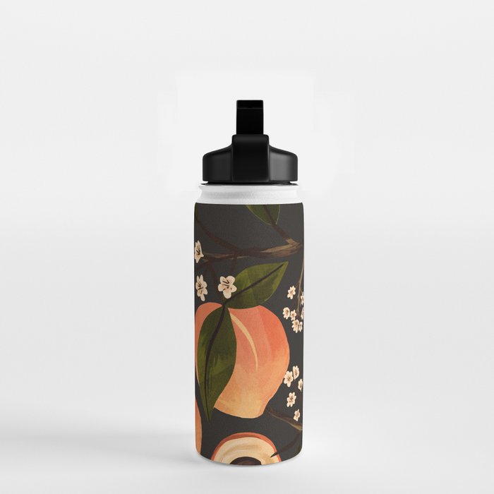 Peaches Botanical Art 1 Water Bottle Gallery Image 2