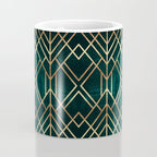 Dark Teal Geo Coffee Mug Gallery Image 4