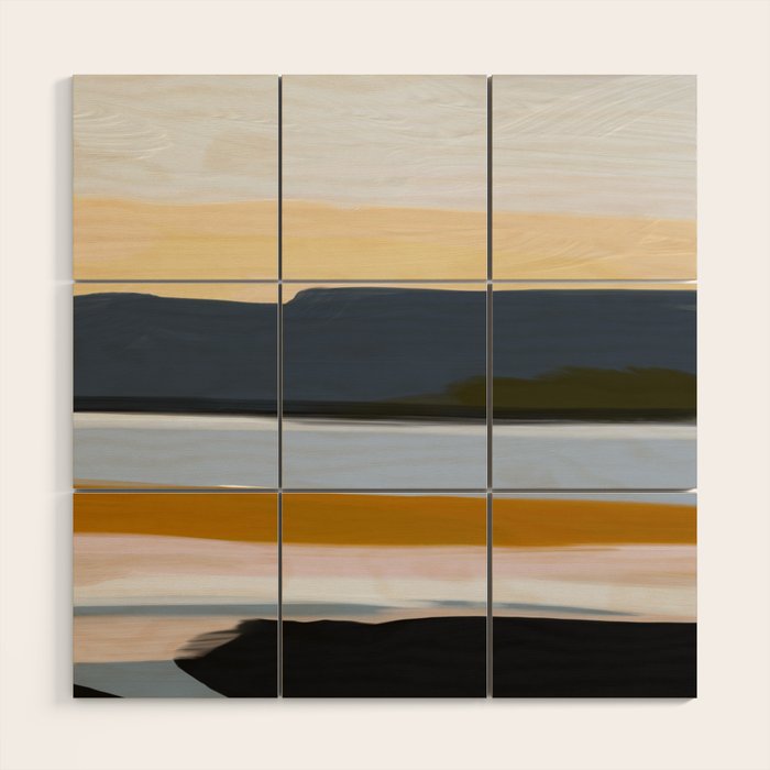 Abstract Silence Triptych Part 3 Wood Wall Art Gallery Image 1