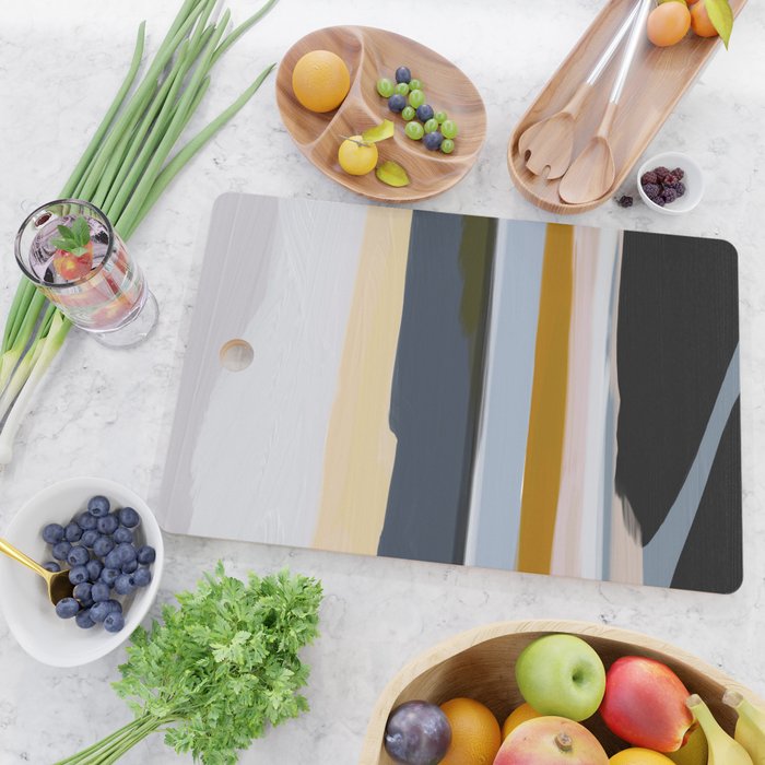 Abstract Silence Triptych Part 3 Cutting Board Gallery Image 2