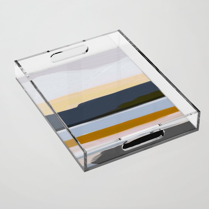 Abstract Silence Triptych Part 3 Acrylic Tray Gallery Image 1