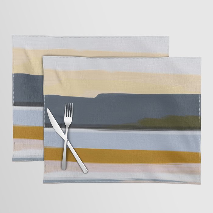 Abstract Silence Triptych Part 3 Placemat Gallery Image 1