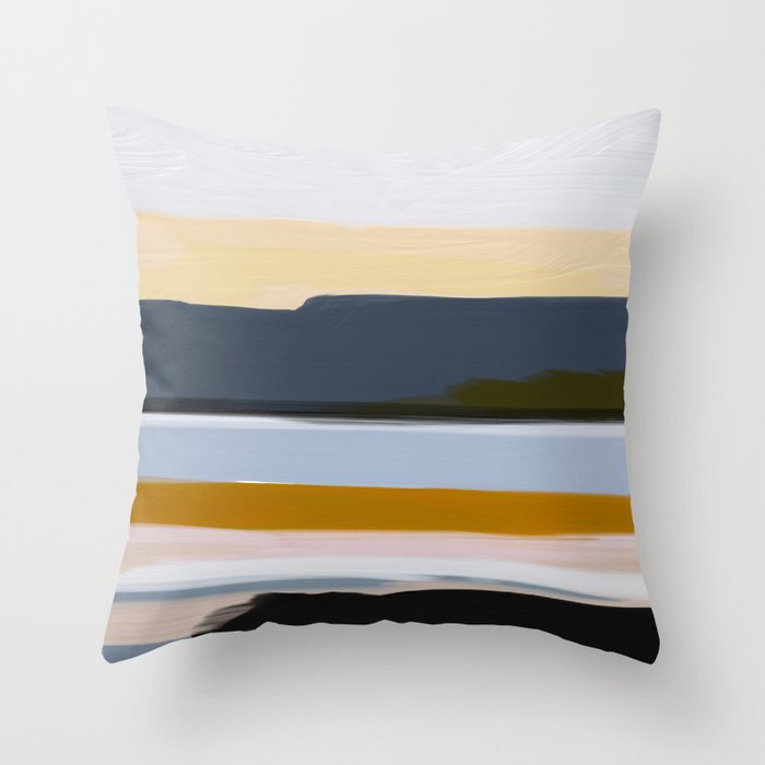 Abstract Silence Triptych Part 3 Throw Pillow Gallery Image 6