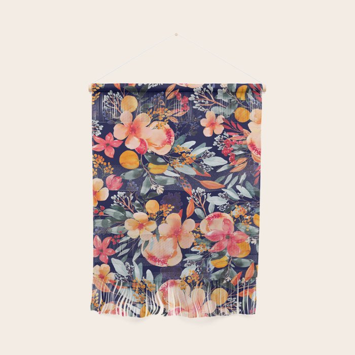 Navy Floral Wall Hanging Gallery Image 1