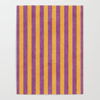 STRIPES - 005 - purple and orange Poster Gallery Image 4