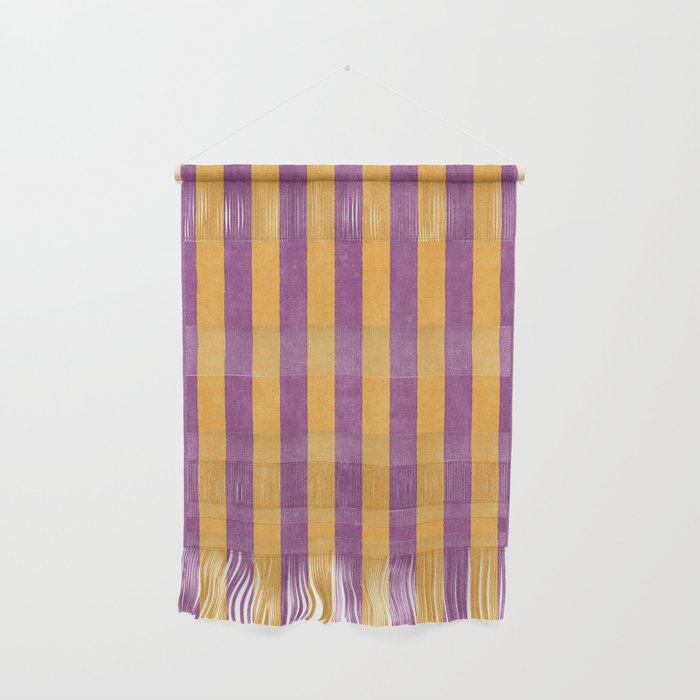 STRIPES - 005 - purple and orange Wall Hanging Gallery Image 1