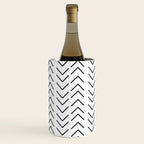Mudcloth Black and White Wine Chiller Gallery Image 1