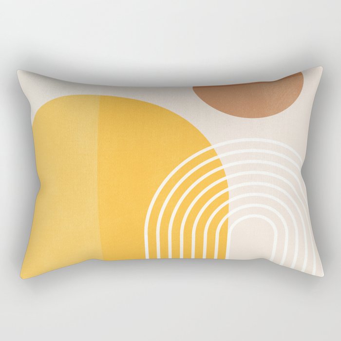 Minimal Geometric Shapes 164 Rectangular Pillow Gallery Image 2