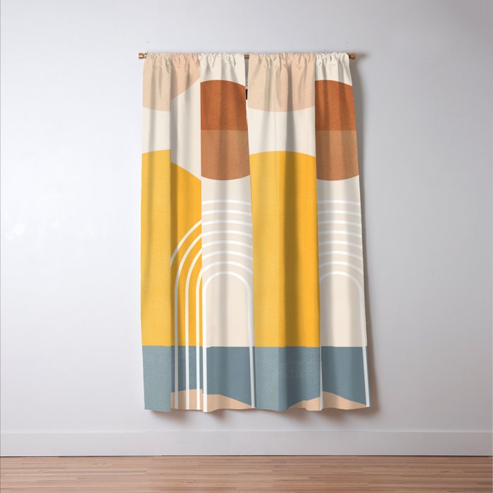 Minimal Geometric Shapes 164 Window Curtain Gallery Image 3