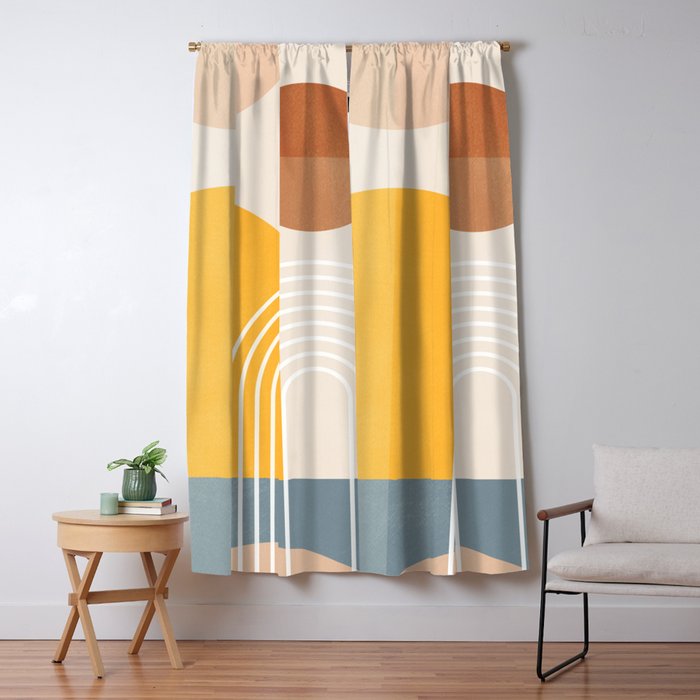 Minimal Geometric Shapes 164 Window Curtain Gallery Image 5