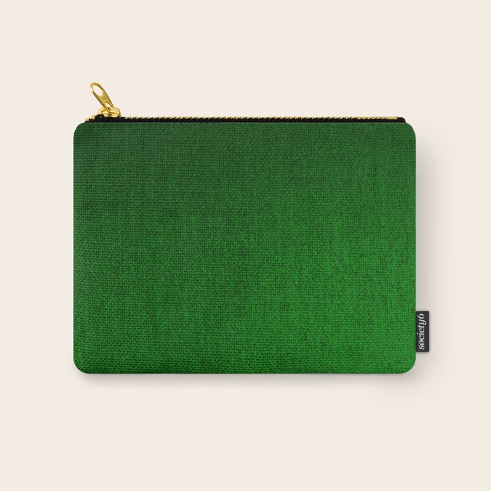 Emerald Green Ombre Design Carry All Pouch Gallery Image 1