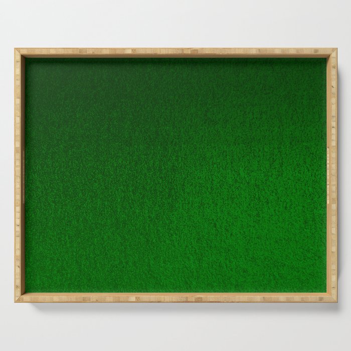 Emerald Green Ombre Design Serving Tray Gallery Image 1