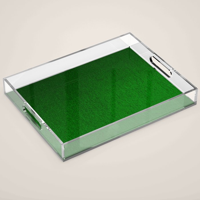 Emerald Green Ombre Design Acrylic Tray Gallery Image 1