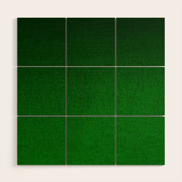 Emerald Green Ombre Design Wood Wall Art Gallery Image 1
