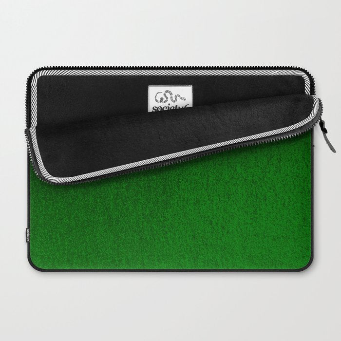 Emerald Green Ombre Design Laptop Sleeve Gallery Image 2