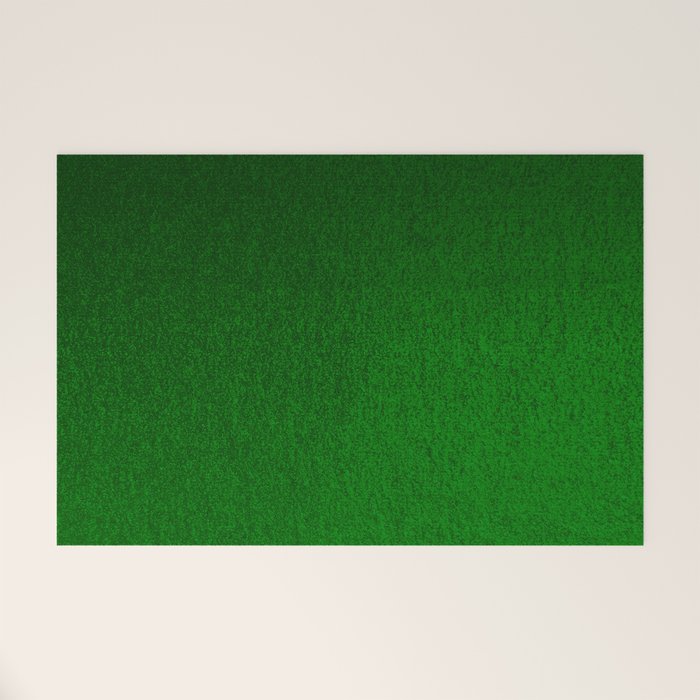 Emerald Green Ombre Design Welcome Mat Gallery Image 1
