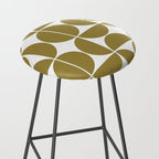 Mid Century Modern Geometric 04 Flat Gold Stool Gallery Image 2