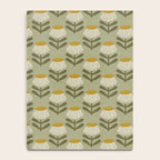 Retro Floral Sage - Mid Century Modern Daisy Notebook Gallery Image 4