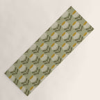 Retro Floral Sage - Mid Century Modern Daisy Yoga Mat Gallery Image 1