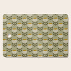 Retro Floral Sage - Mid Century Modern Daisy Cutting Board Gallery Image 1