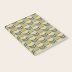 Retro Floral Sage - Mid Century Modern Daisy Notebook Gallery Image 2