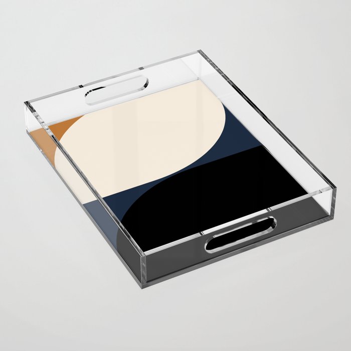 Almond Abstract II Acrylic Tray Gallery Image 1