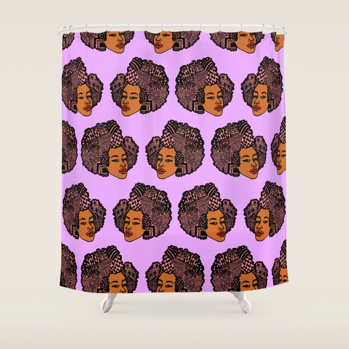 Tomi Repeat Pattern Shower Curtain Gallery Image 1