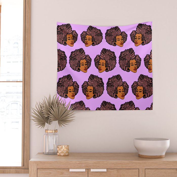 Tomi Repeat Pattern Wall Tapestry Gallery Image 2