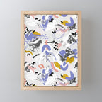 Abstract brush strokes splashes Mini Art Print Gallery Image 1