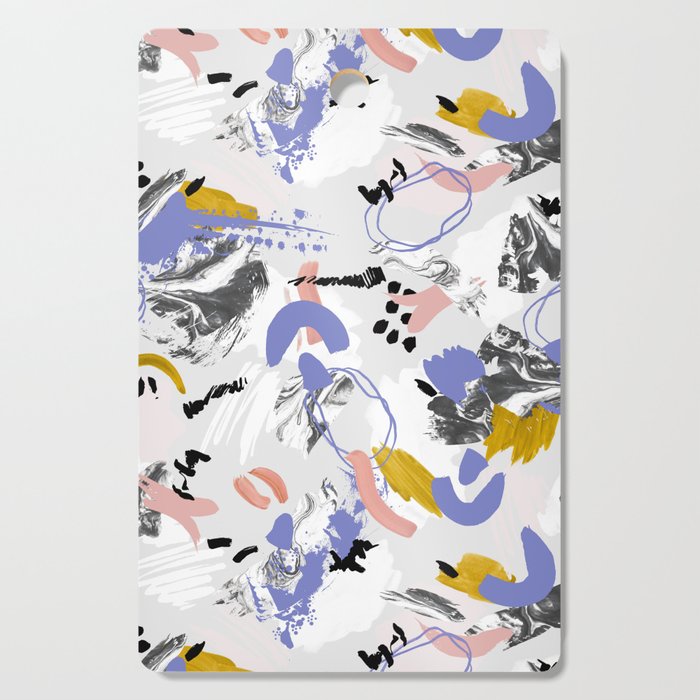 Abstract brush strokes splashes Cutting Board Gallery Image 1