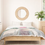 Pink Door in Palm Springs California Photo - Mid Century Modern Architecture Duvet Cover Gallery Image 3