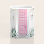 Pink Door in Palm Springs California Photo - Mid Century Modern Architecture Coffee Mug Gallery Image 4