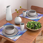 Ripples abstract diagonal stripe Placemat Gallery Image 2
