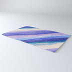 Ripples abstract diagonal stripe Rug Gallery Image 3