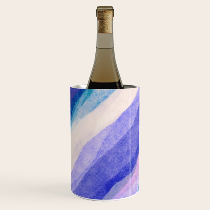 Ripples abstract diagonal stripe Wine Chiller Gallery Image 2