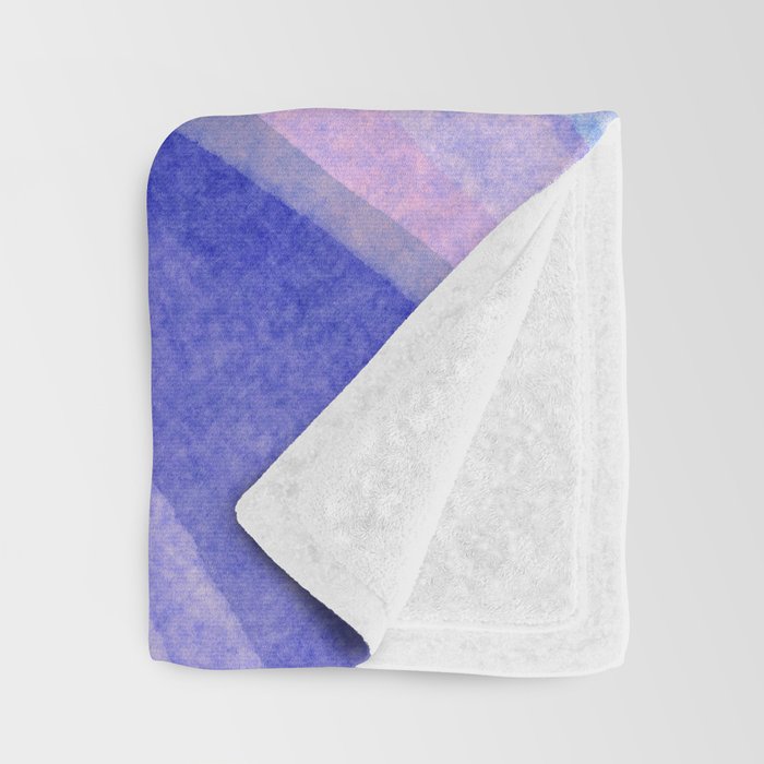 Ripples abstract diagonal stripe Throw Blanket Gallery Image 3