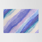 Ripples abstract diagonal stripe Rug Gallery Image 2