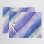Ripples abstract diagonal stripe Placemat Gallery Image 1