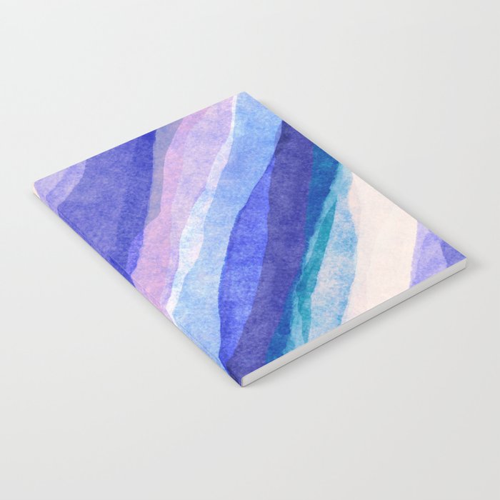 Ripples abstract diagonal stripe Notebook Gallery Image 1