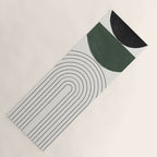 Green and Black Composition Yoga Mat Gallery Image 1