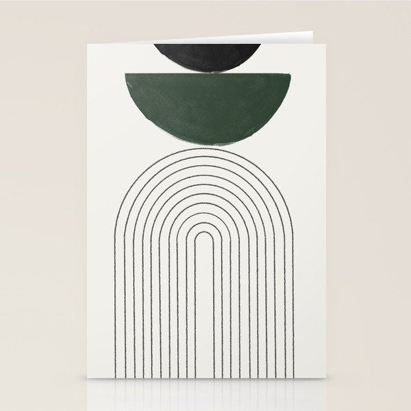 Green and Black Composition Stationery Card Gallery Image 2