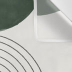 Green and Black Composition Wall Tapestry Gallery Image 3