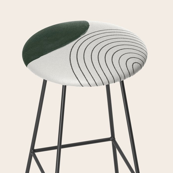 Green and Black Composition Stool Gallery Image 2