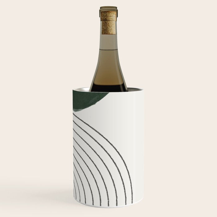 Green and Black Composition Wine Chiller Gallery Image 3