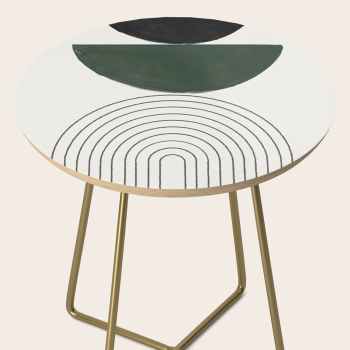 Green and Black Composition Side Table Gallery Image 2
