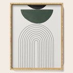 Green and Black Composition Serving Tray Gallery Image 1