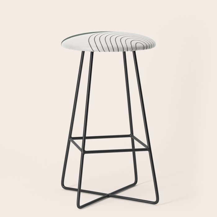 Green and Black Composition Stool Gallery Image 1